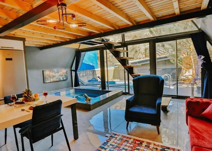 İslamlar 1 Bedroom Secluded With Private Pool Hot Tub Kalkan