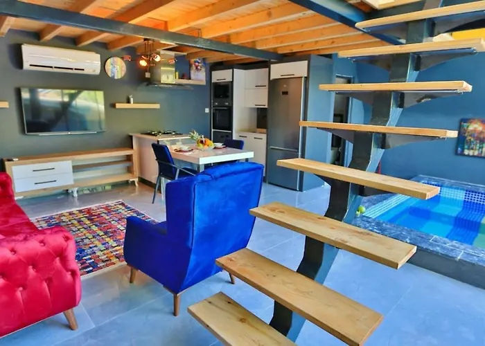İslamlar 1 Bedroom Secluded With Private Pool Hot Tub * Kalkan